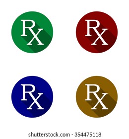 Medicine symbol Rx prescription