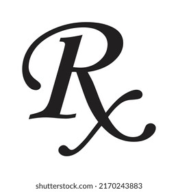 letter rx logo design. rx logo with square shape in black colors