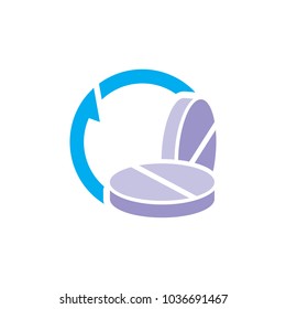 Medicine Sync Logo Icon Design
