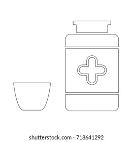medicine syrup icon