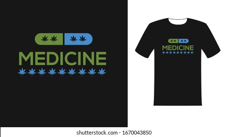 Medicine t shirt design with nice capsule   symbol 