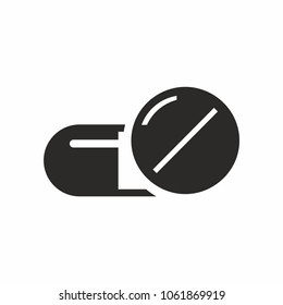medicine tablet icon. Pill Icon vector