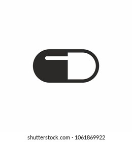 medicine tablet icon. Pill Icon vector