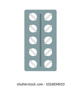 medicine tablet isolated