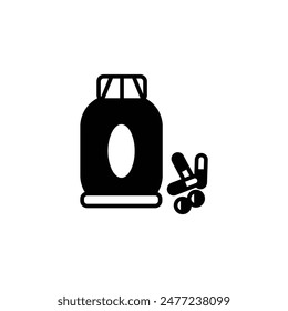 Symbol für die Vektorgrafik eines Medizintabletts