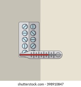 medicine and thermometer design