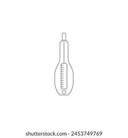 medicine thermometer vector type icon