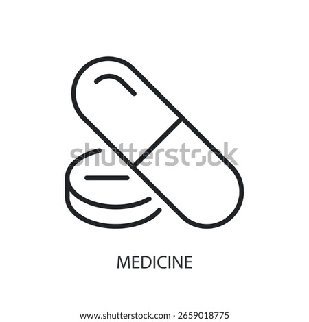 Medicine thin line vector icons.