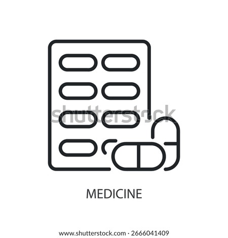 Medicine thin line vector icons.
