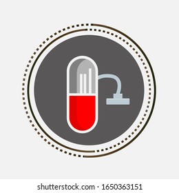 Medizin-Vektorillustration.
kann ein Logo und ein Symbol sein