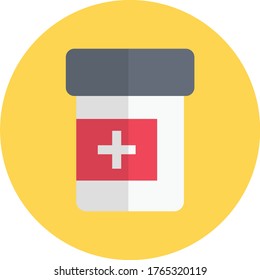 icono de color plano vector de medicina