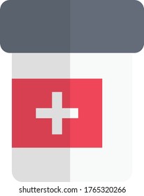 icono de color plano vector de medicina