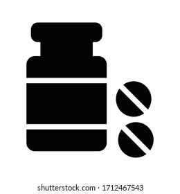 medicine vector glyph flat icon 