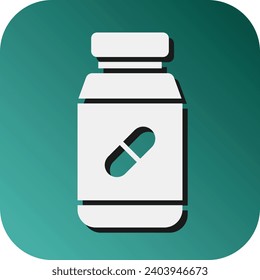 Medicine Vector Glyph Gradient Background Icon For Personal And Commercial Use.
