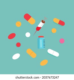 medicine vector. for hospitals or pharmacies