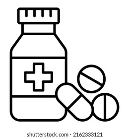 Medicine vector icon. Can be used for printing, mobile and web applications.