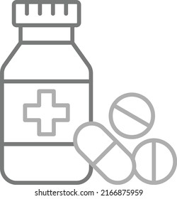 Medicine vector icon. Can be used for printing, mobile and web applications.