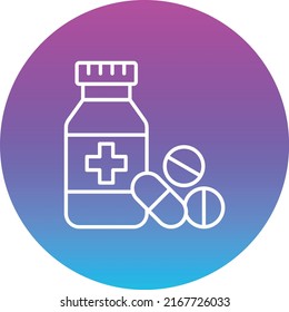 Icono vectorial de la medicina. Se puede usar para imprimir, móviles y aplicaciones web.