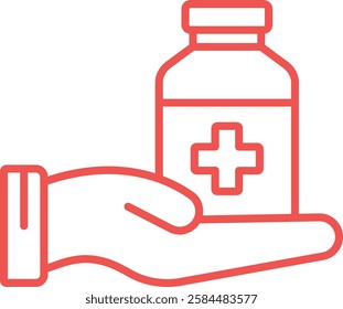 Medicine vector icon. Can be used for printing, mobile and web applications.