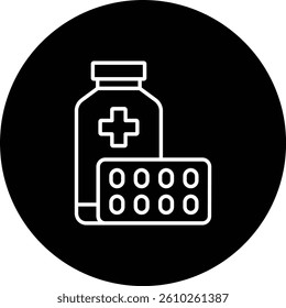 Medicine vector icon. Can be used for printing, mobile and web applications.