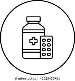 Medicine vector icon. Can be used for printing, mobile and web applications.