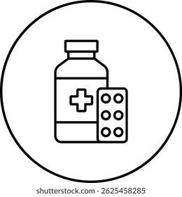 Medizinisches Vektorsymbol. Kann für Druck-, Mobil- und Web-Anwendungen verwendet werden.