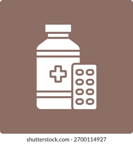 Icono de Vector de medicina. Se puede utilizar para aplicaciones de impresión, móviles y de Web.