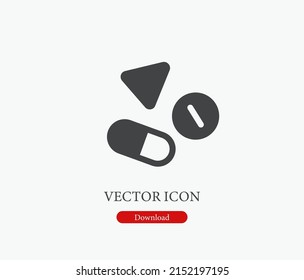 Medizin-Vektorsymbol. Bearbeitbarer Strich. Symbol in Line Art Style für Design, Präsentation, Website oder Mobile Apps Elemente, Logo. Medizinische Symbolgrafik. Pixel-Vektorgrafiken - Vektorgrafik