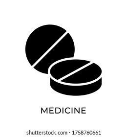  Medicine vector icon flat design isolated on white background. Medical vector illustration.