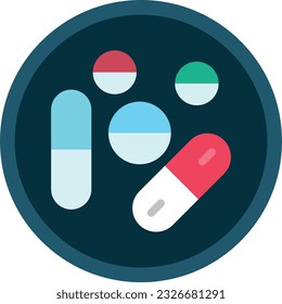 Medicine Vector Icon Flat Style