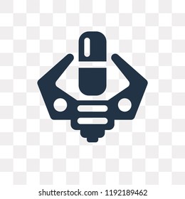 Medicine vector icon isolated on transparent background, Medicine transparency concept can be used web and mobile