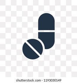 Medicine vector icon isolated on transparent background, Medicine transparency concept can be used web and mobile