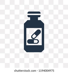 Medicine vector icon isolated on transparent background, Medicine transparency concept can be used web and mobile