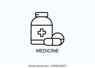 Medicine Vector, Icon Or Logo Sign Symbol Illustration