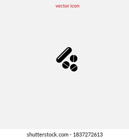 
medicine vector icon on gray background