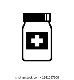 Medicine vector icon on white background