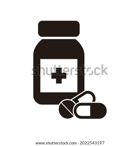 medicine vector icon on white background