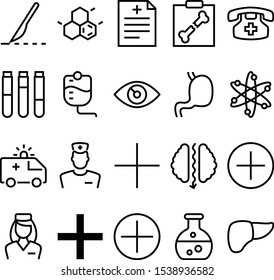 medicine vector icon set such as: mark, handle, sight, vehicle, scan, look, drip, eye, object, intravenous, xray, drop counter vector, beaker, cirrhosis, heart, think, head, protection, scalpel