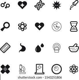 medicine vector icon set such as: new, beautiful, dropper, stem, scientist, chromosome, pregnant, magnetic, machine, donor, ct, ovary, old, instrument, organ, embryo, malware, gender, baby, wait