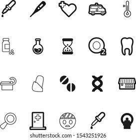 medicine vector icon set such as: emoji, set, freeze, season, trendy, transparent, air, head, injured, weather, modern, development, vehicle, watch, wound, building, van, icons, outline, beautiful
