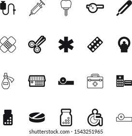 medicine vector icon set such as: tailor, services, magic, bandage, wheel, radiology, medic, flu, fever, emblem, metal, dentistry, vaccine, implant, kit, style, scissors, implants, chair, drink