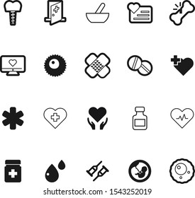medicine vector icon set such as: crutches, occupation, patient, dental, bandage, osteoporosis, tool, pills, aid, color, patch, tooth, aqua, dentistry, table, heartbeat, professional, pestle, implant