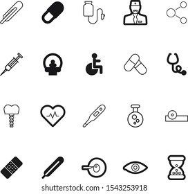 medicine vector icon set such as: wheelchair, wave, eyesight, staff, metal, artificial, hour, toxic, old, clean, countdown, education, diagnosis, disabled, logos, handicap, treatment, fertilization