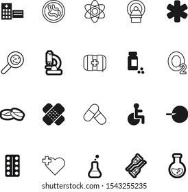 medicine vector icon set such as: macro, caduceus, atom, green, support, microbiology, power, crutches, model, painkiller, kit, reproductive, object, wound, microscopic, loop, snake, micro