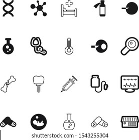medicine vector icon set such as: search, osteoporosis, poison, protein, shape, needle, treatment, bones, structure, explore, cardiology, package, magic, fever, scale, physician, fetus, clean, unborn