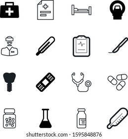 medicine vector icon set such as: monitor, plaster, wound, case, scalpel, kit, person, web, metal, measuring, male, practitioner, cardio, adhesive, scan, note, blade, label, biology, bandage