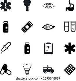 medicine vector icon set such as: wound, note, test, style, simple, accident, information, cardiogram, protection, staff, digestive, liquid, monitor, droplet, specimen, dropper, prescription, work