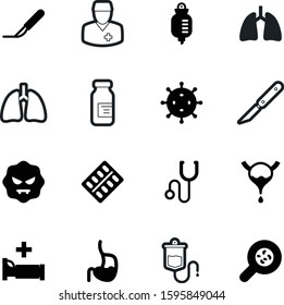 medicine vector icon set such as: handle, system, cure, art, biotechnology, style, legionella, aspirin, digestion, germs, stomach, pharmaceutical, male, doc, physician, patient, web, immunization