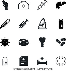 medicine vector icon set such as: microbiology, bones, bone, bottle, chest, implantation, bacteria, analysis, dental, cell, skeleton, steel, lab, thermometer, patella, hot, tool, enlarge, research