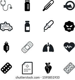 medicine vector icon set such as: wave, mold, bandage, digestive, micro, web, ekg, bacteria, scan, life, shape, electrocardiogram, drip, cardiac, report, prescription, cold, physiology, package